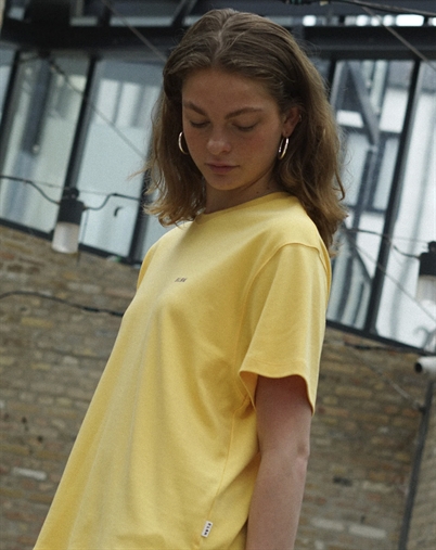 Elsk - Wave Womens Interlock T-shirt - Pale Yellow